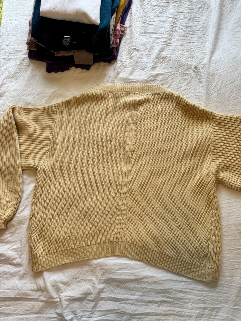 Sabo Skirt Yellow Slouchy Sweater, XS - Picture 14 of 16